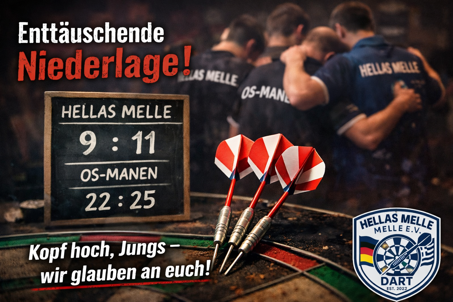 Knapp gekämpft, leider nicht belohnt – unsere Erste unterliegt den OS-Manen mit 9:11 (22:25)